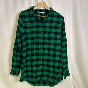 Woolrich Green and Black Casual Button Down Shirt